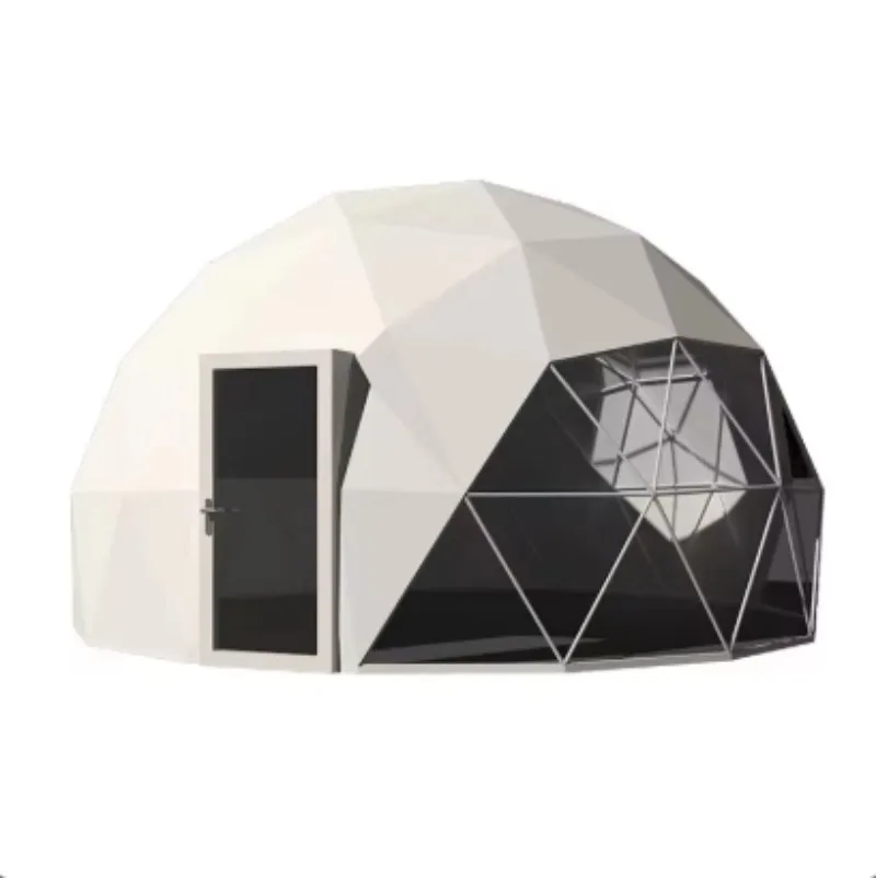 

Premium Winter Camping 6m Diameter Dome Tent Round Canvas Geodesic Luxury Dome