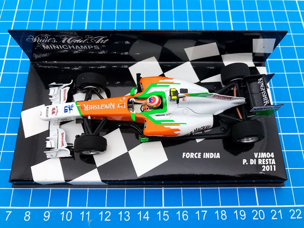 Minichamps 1:43 F1 VJM04 2011 Paul Di Resta Simulation Limited Edition Resin Metal Static Car Model Toy Gift