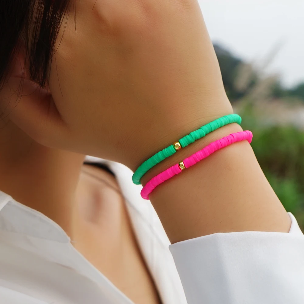 2Pcs/Set Heishi Bea… - image