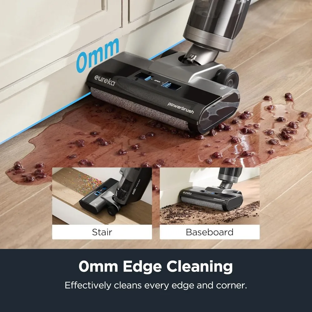 Cordless Wet Dry Vacuum Cleaner Self Cleaning Vacuum and Mop Combo, Good for Hard Floors Pet Hair Sticky Messes