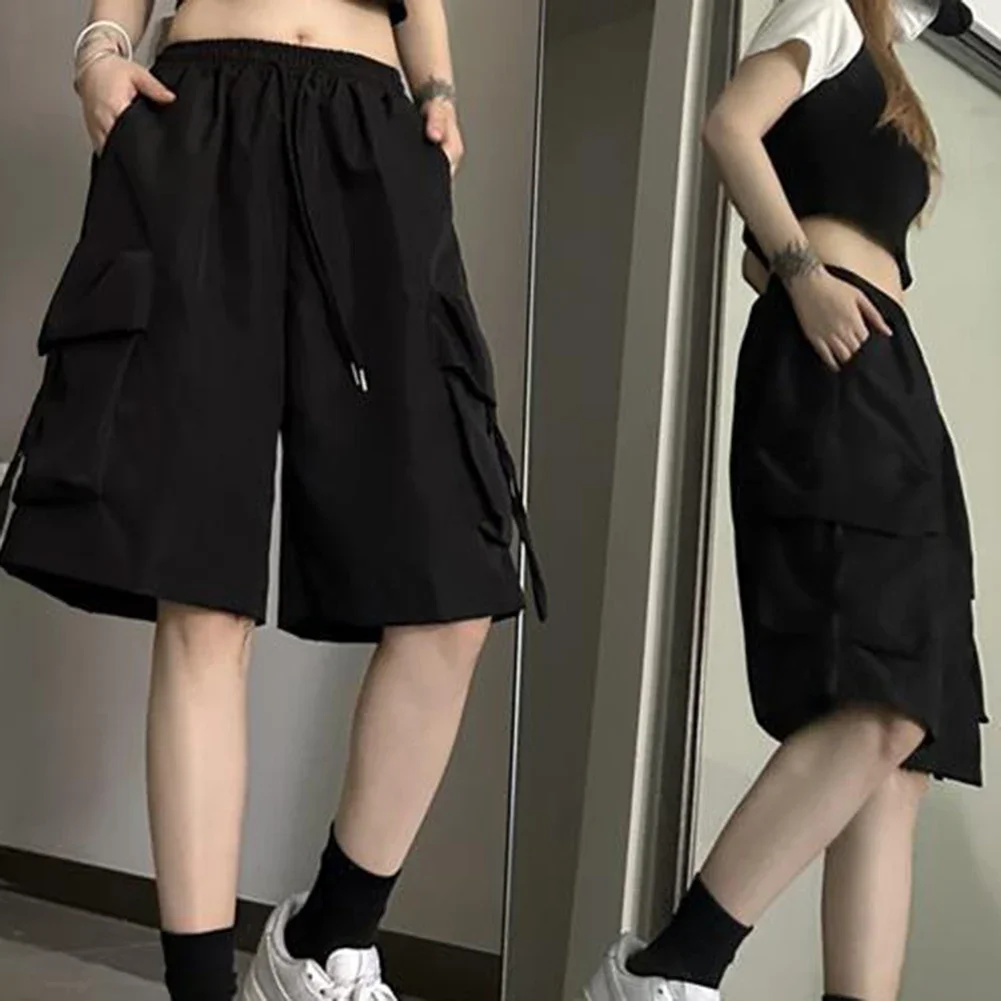Cargo Pockets Casual Workwear Casual Outfits Solid Color Design Brand New Condition Commuting Wear For Casual Occasions