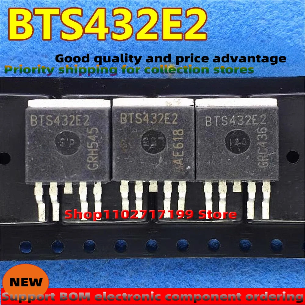 

10PCS/LOT BTS432E BTS432E2 BTS432 TO-263 MSOFET
