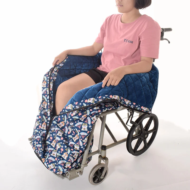 Customizable Winter Wheelchair Warmer Blanket Waterproof Thickened Wheelchair Patients Warm Covers Elderly Windproof