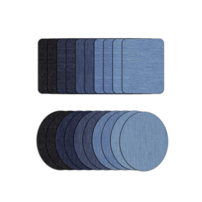 

Denim Patches DIY Iron On Denim Elbow Patches Repair Pants For Jean Clothing Pants Badges Apparel Sewing Fabric