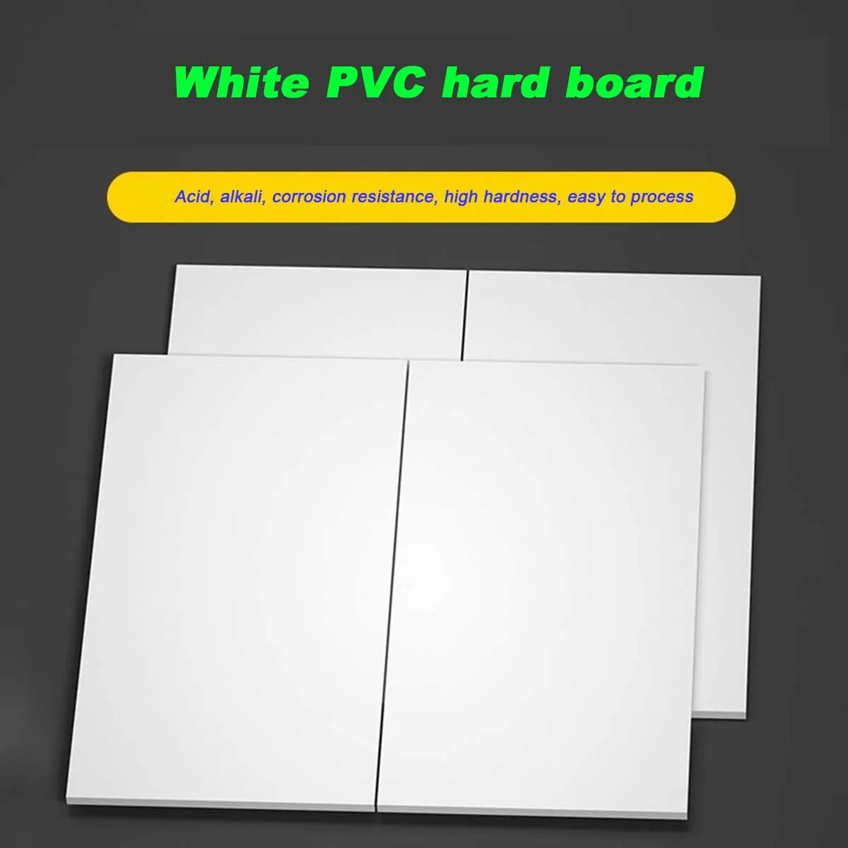 

White PVC Board, Hard Plastic Board, Whiteboard Processing, Acid And Alkali Resistance 2 3 4 5 6 8 1012mm