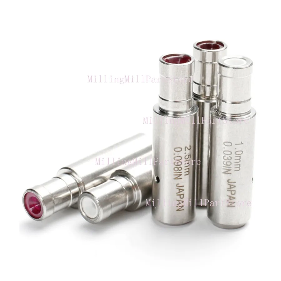 Tube d'électrode de forage EDM, Guide de tuyau rubis/céramique 6*8*30mm pour Machine à trous de perçage WEDM Z140, diamètre de guidage 0.3 à 3.0MM, 1 pièce