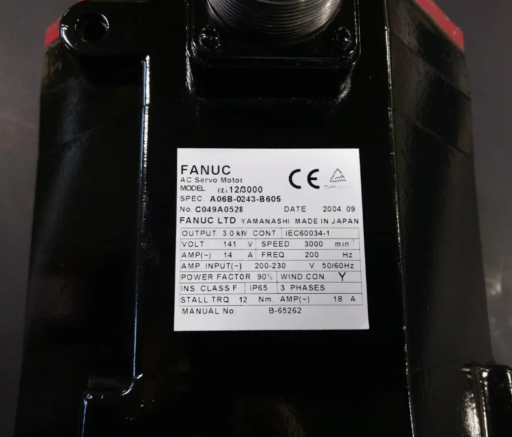 

1 Year Warranty good condition FANUC ROBOT Servo Motor A06B-0243-B605