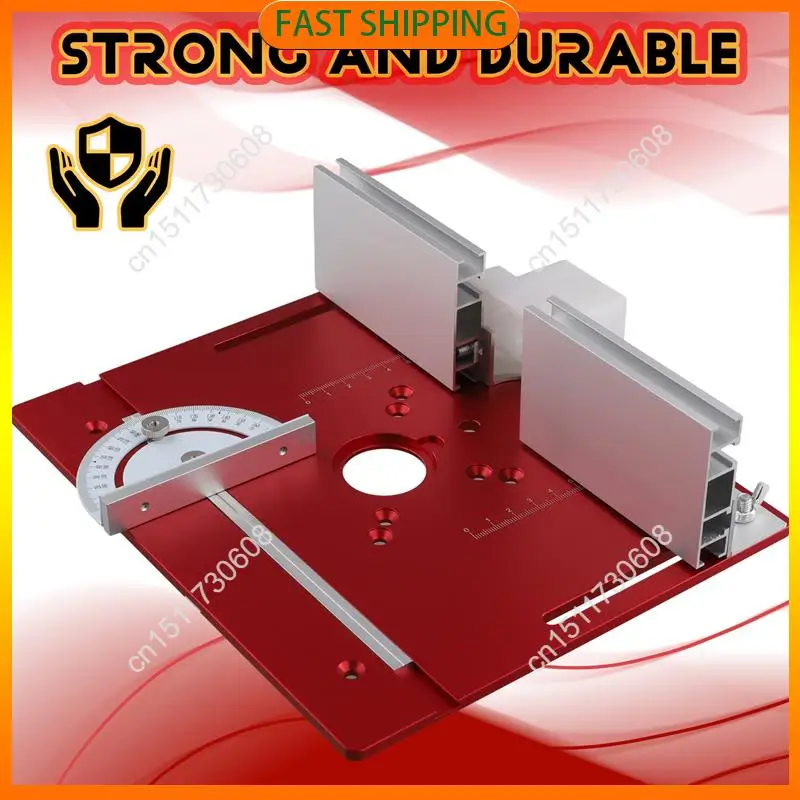 Buy Now Woodworking Router Lift Kit Router Table Insert Plate Aluminum For 65Mm Diameter Motors W/ Miter Gauge Guide And Bracket