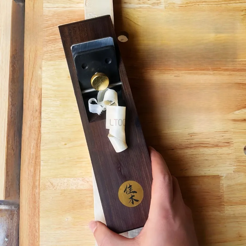 Ebony Hand Plane Desktop Flat Woodworking Draw Shave DIY Hand Planer Manual Surface Leveling Pull Planer Wood Trimming Tool
