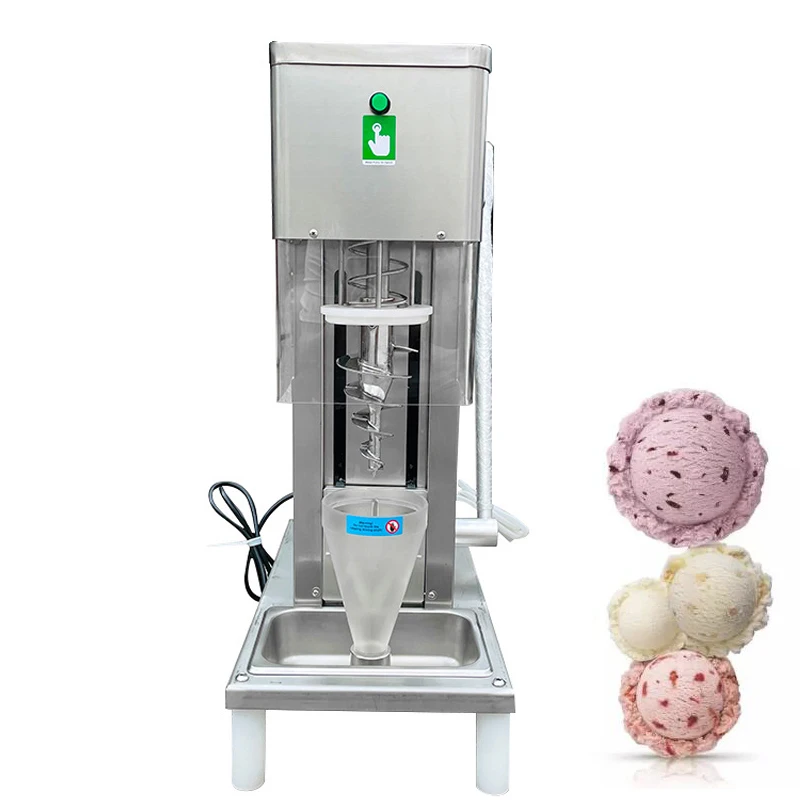 Mezclador de helado, máquina agitadora de leche de 750W, máquina para hacer helados, fruta, yogur, nueces, licuadora de helado