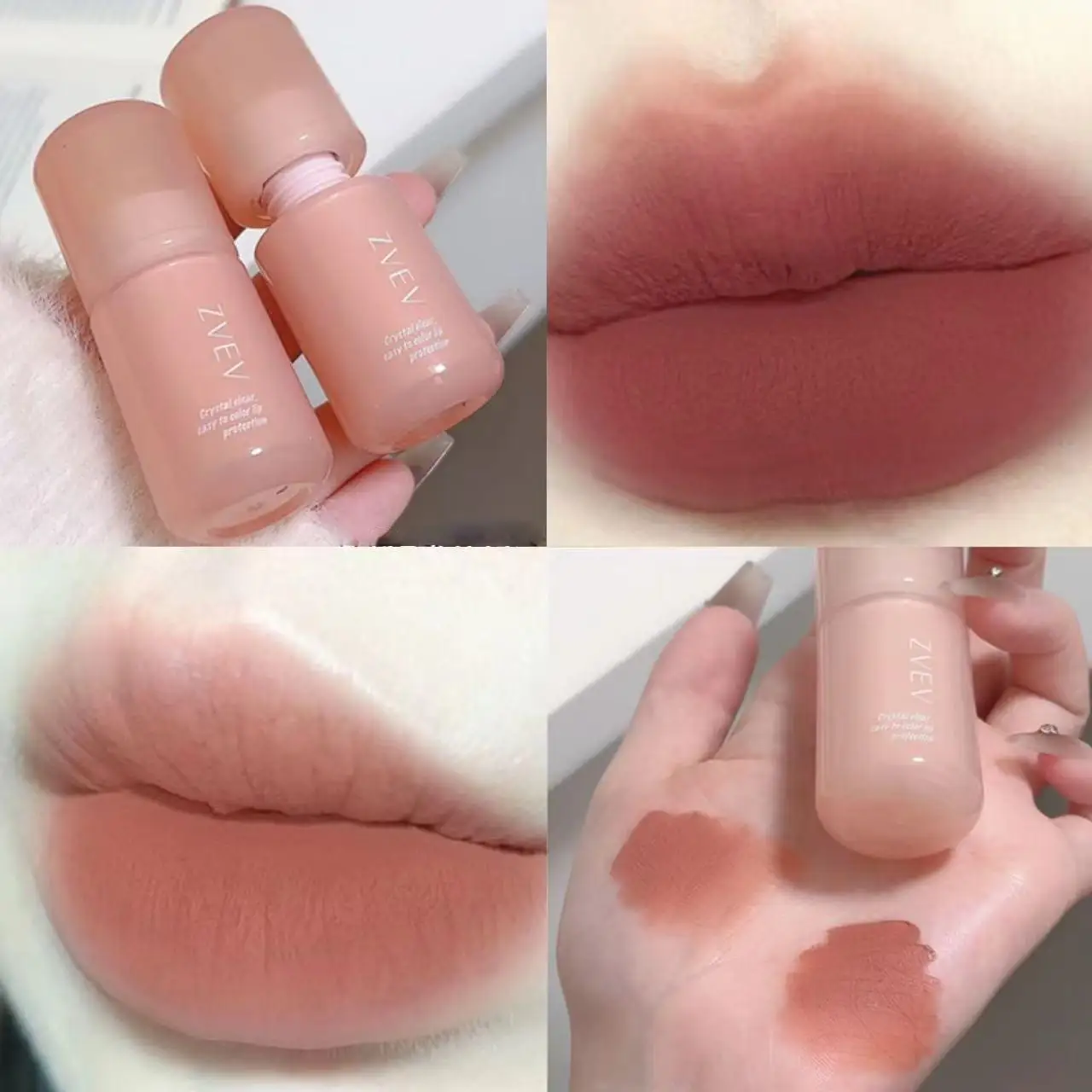 Matte lip glaze long-lasting waterproof lipstick anti-smudge velvet lip gloss makeup