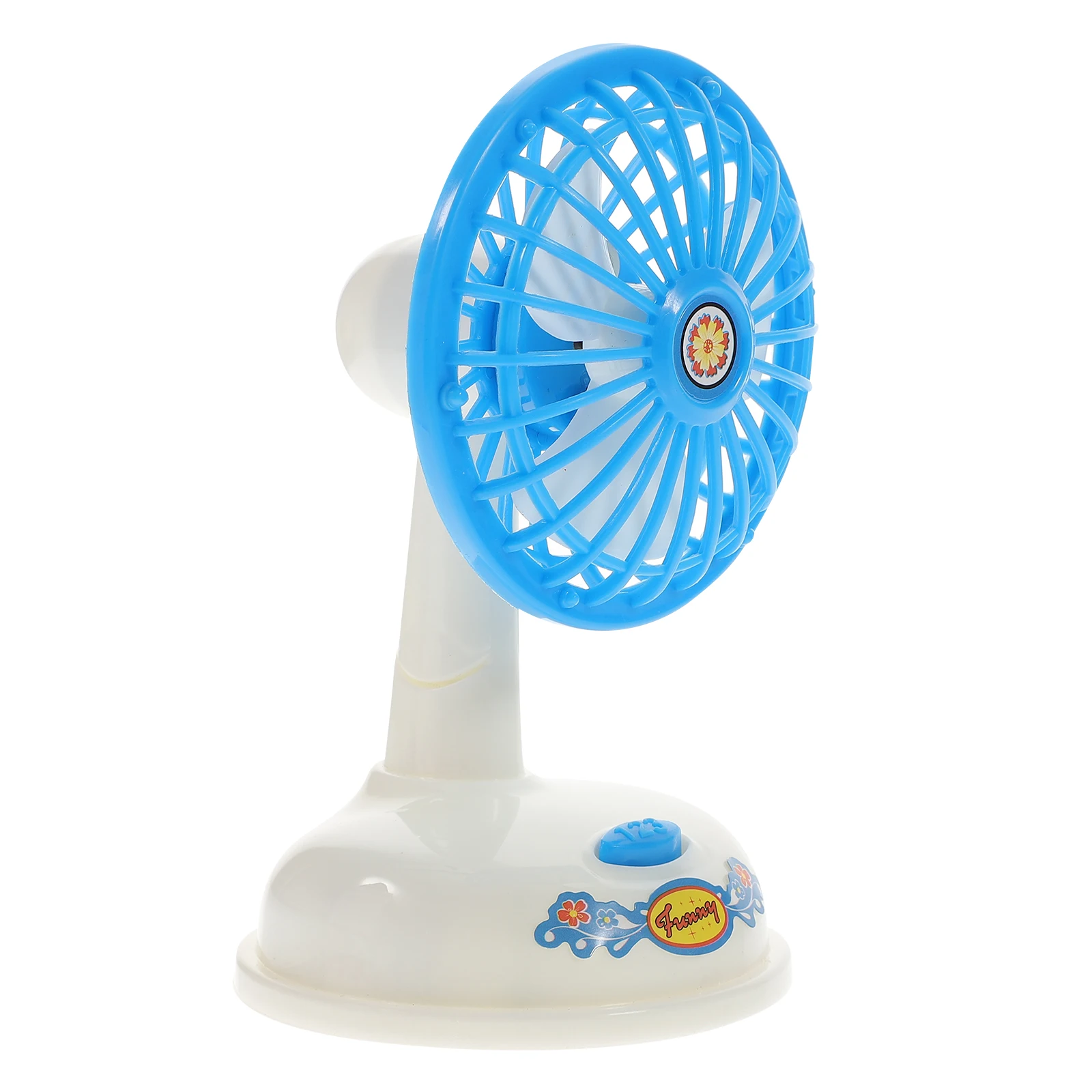 

1pc Simulated Electric Fan Educational Toy Kids Role Playing Home Appliance Child Safe Rounded Edge Plastic Creative Imagination