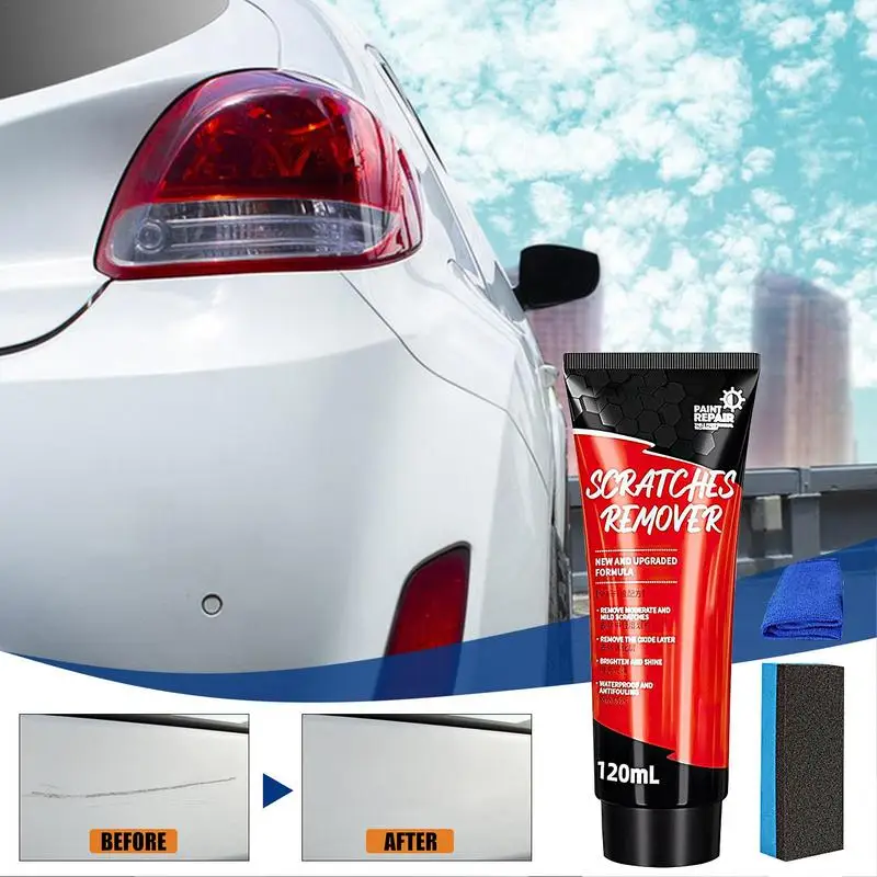 Car Scratch Repair วาง Auto Scratch Remover Kit สําหรับสีรถ Car Scratch Remover & ขัดขี้ผึ้งฟองน้ําผ้าเช็ดตัวสําหรับ