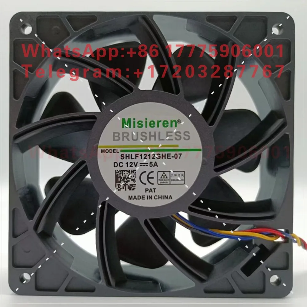 12038 12V 5A PFC1212DE 12CM Super Large Air Volume Double Ball Violent Fan