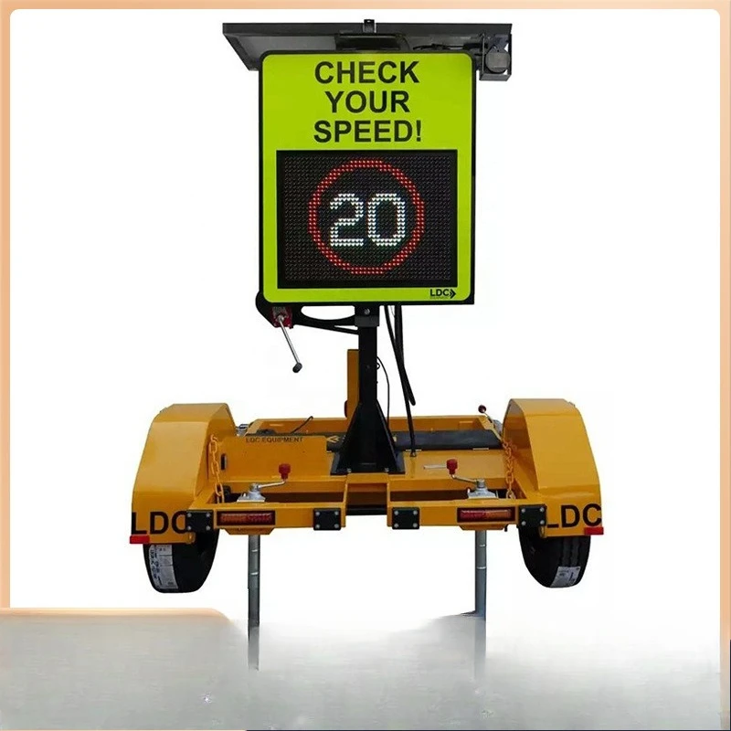 Aluminum shell solar speedometer, radar induction mobile speedometer, real-time display of the speedometer plate