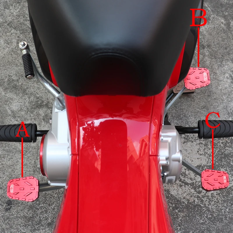 Motorcycle Accessories for Honda Cross Cub CC110 CC 110 Anti Skid Pedal Brake Pedal Front Rear Anti-slip Shift Foot Pads