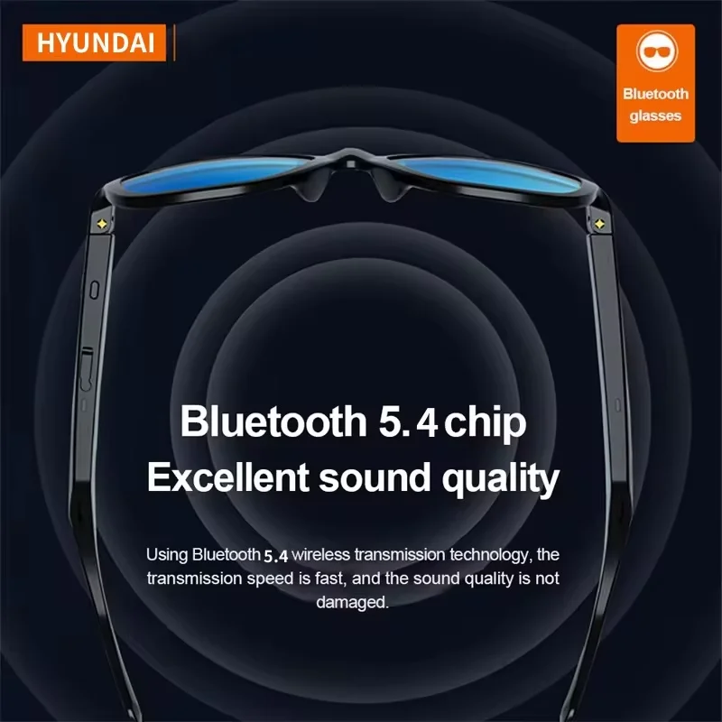 Выбор HYUNDAI HY-C8 многофункциональные Bluetooth-наушники, солнцезащитные очки для спорта на открытом воздухе, велоспорта, аудиоочки, объемный звук, музыка