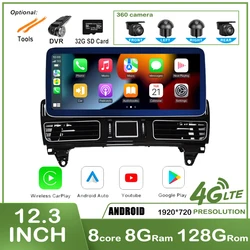 12.3” Android 13 Car Raido For Mercedes Benz GLML W166 X166 GL350 GL63 2012-2015 Carplay Multimedia Video Player Auto GPS