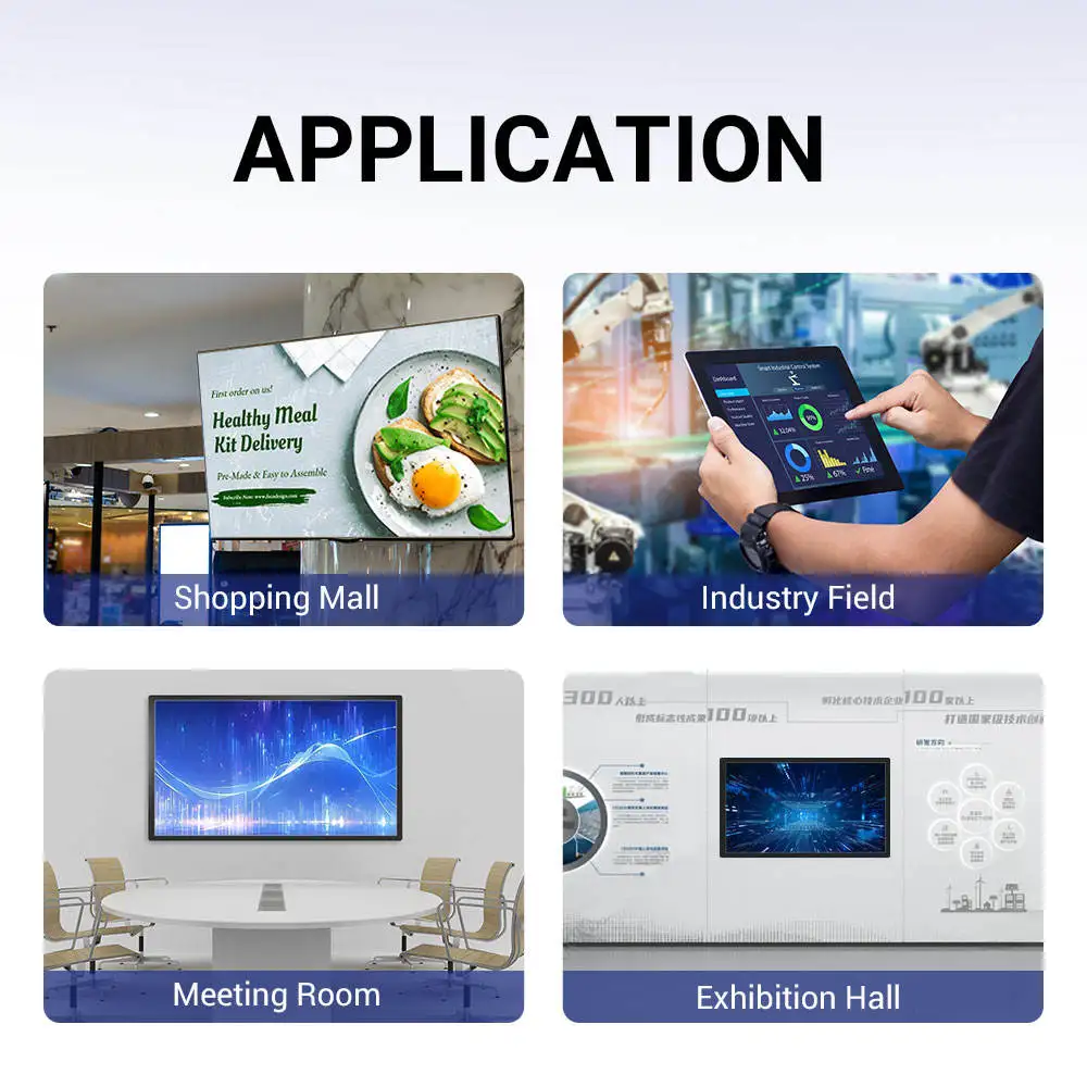 Layar LED Kustom dengan Perlindungan Tahan Air 55 Inci Papan Tulis Elektronik untuk Ruang Rapat Layar Interaktif 4K untuk Pendidikan