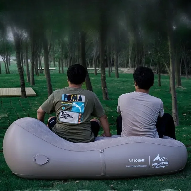 Inflatable Sofa Outdoors Camping Air Mattresses Collapsible Fast Automatic Inflatable Mattress Waterproof Wearproof Lazy Sofa