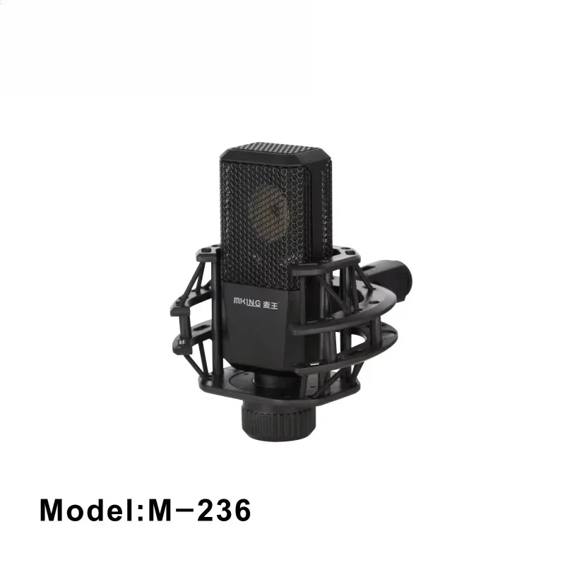 Professional Wireless Audio Interface Condenser Mic Live Microphone XLR Studio Recording Broadcasting