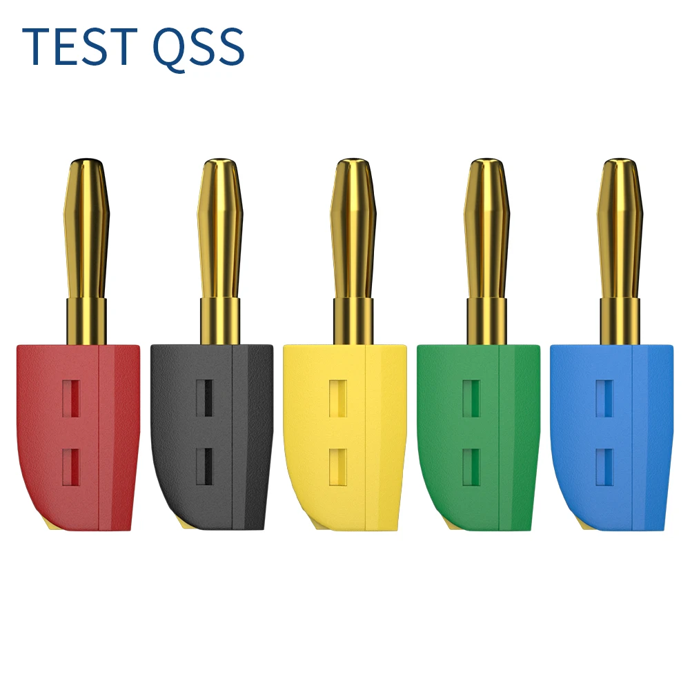 

QSS 5PCS 4MM Banana Plug Quick Connect Electrical Terminal Connectors DIY Accessories for Electronic Projects