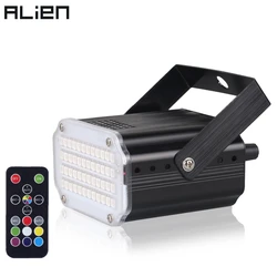 ALIEN 48 RGB UV LED DJ Disco Sound Aktiviert Bühne Beleuchtung Wirkung Party Urlaub Club Strobe Flash Lichter Mit Fernbedienung control
