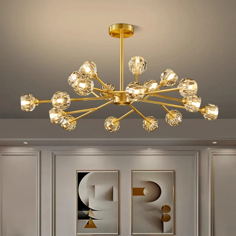 

home decorationPendant lights, luxury crystal living room chandelier, bedroom Pendant lamp, ceiling light, indoor lighting
