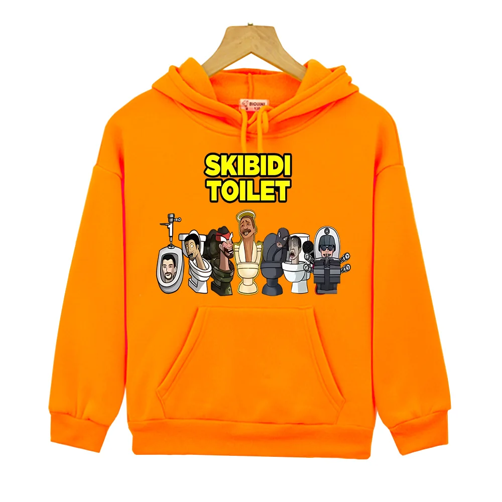 Kids Clothes Girls Skibidi Toilet Game Hoodies Comfortable Casual Children Cartoon Sweatshirt with Pocket Boys Outfits Sudaderas