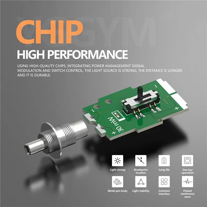 A44TVisual Fault Locator, 30MW Optic Fiber Cable Tester with FC Male to LC Female Adapter, 30KM Red Light Source Meter