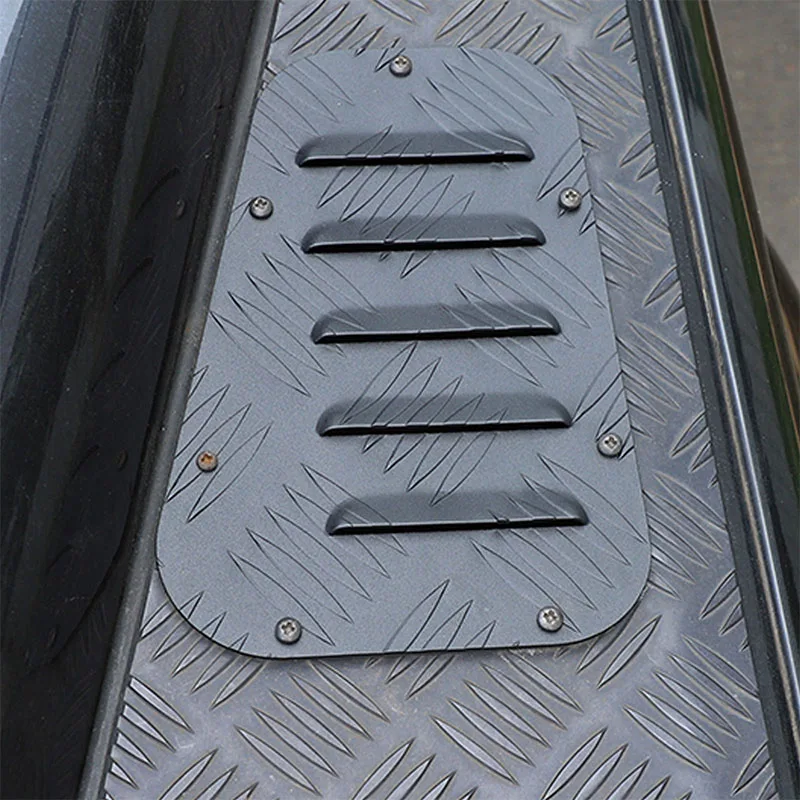Hood Air Vent Decor Panel Aluminum Alloy Engine Bonnet Air Outlet Trim Cover Car Supplies For Land Rover Defender L316 2004-2018