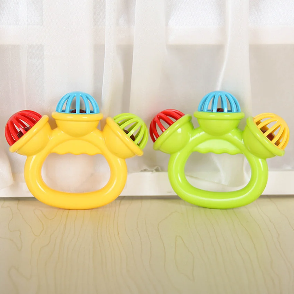 4 Pcs Bells Tambourine Kids Jingle Musical Instrument Toys Toddler Educational Handbells