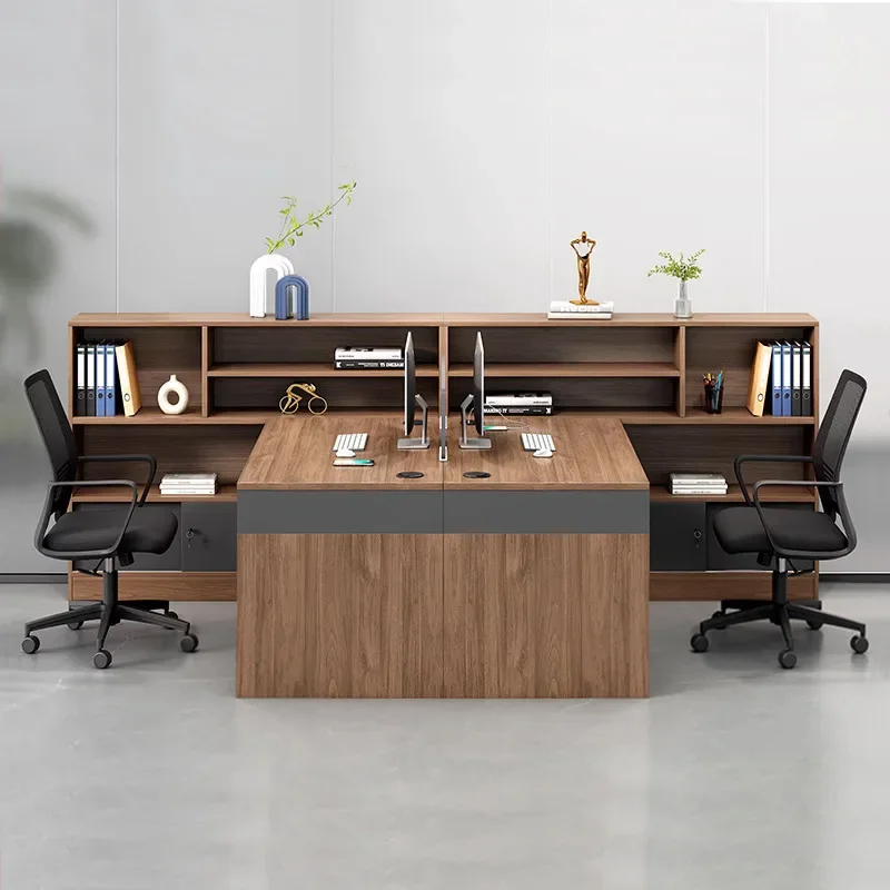 Staff office desk and  combination simple modern desk finance staff station double face-to-face office