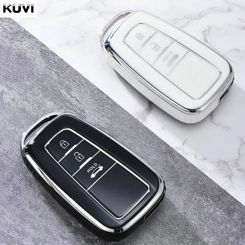 

2 3 4 Buttons TPU Car Remote Key Case Cover Shell Fob For Toyota CHR Camry Corolla RAV4 Highlander C-HR Prius Land Cruiser Prado