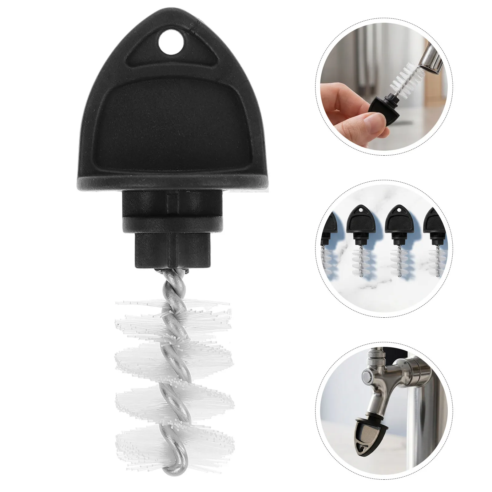 15Pcs Beer Tap Brush Set Stable Material Draft Beer Line Cleaner Non-Slip Handle Keg Faucet Cleaning Brush for Home Bar