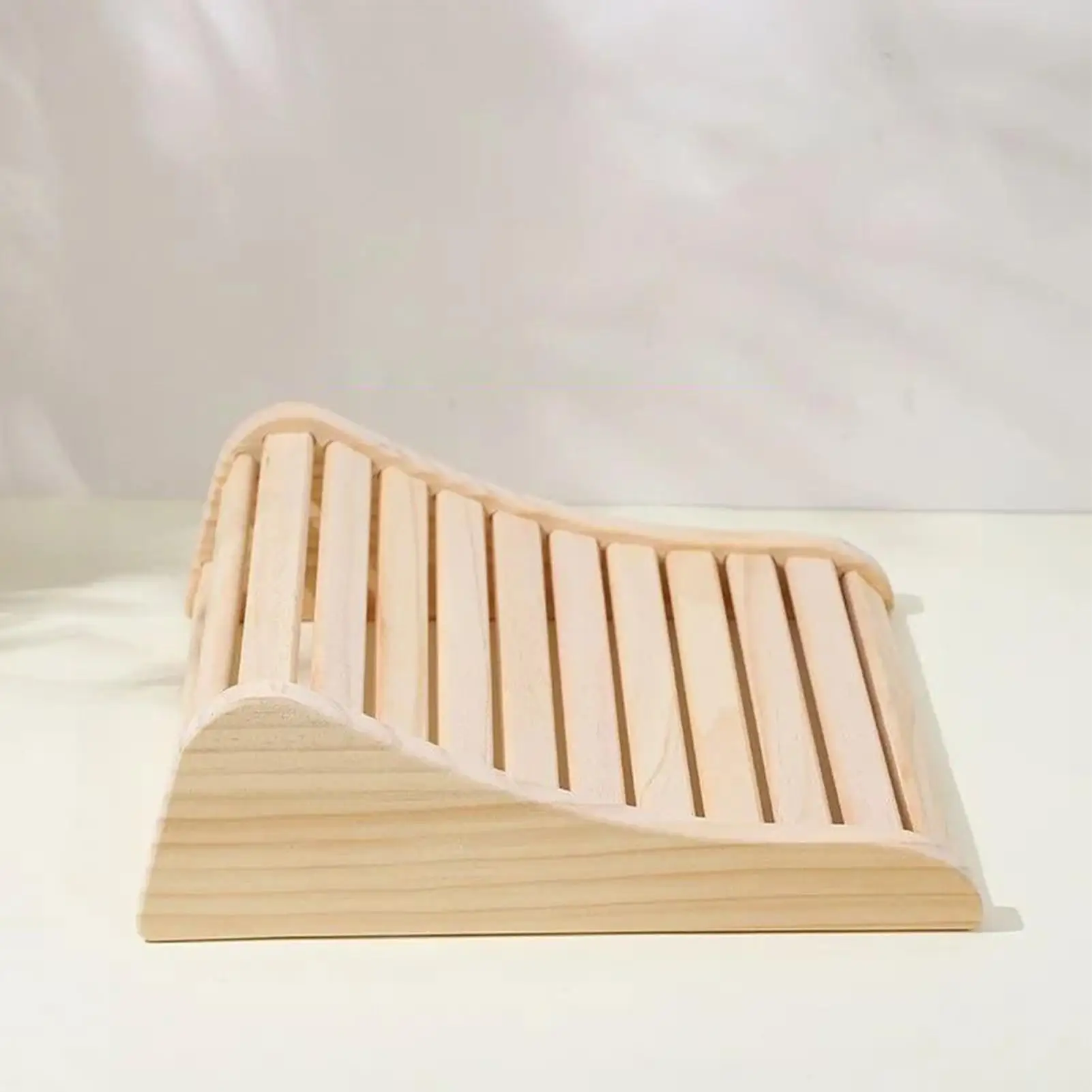 

Деревянная подставка для шеи, полая шейная подушка, подушка для головы для спа-тренажерного зала, гостиничного номера, личная расслабляющая после тренировки, восстановление, медитация