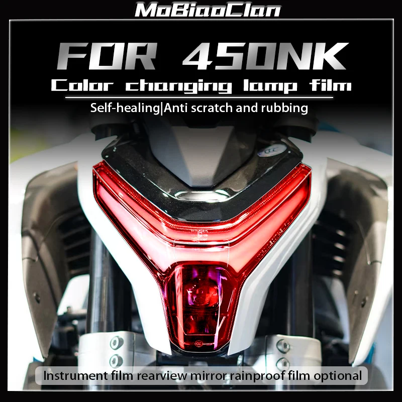 

For CFMOTO 450NK 450 NK film Motorcycle Lamp Film Instrument Film Transparent Headlight And Taillight Sticker Accessories