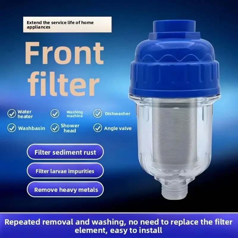 Caravan Filter Water Tank Filling Pre-Filter Outdoor RV Faucet Impurity Gravity Fill External Water Purifier Transparent Design