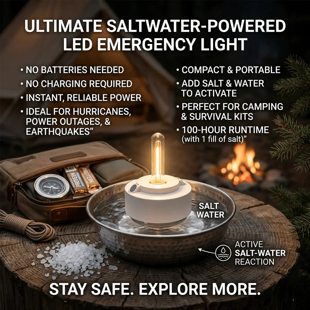 Éclairage d’appoint à eau salée