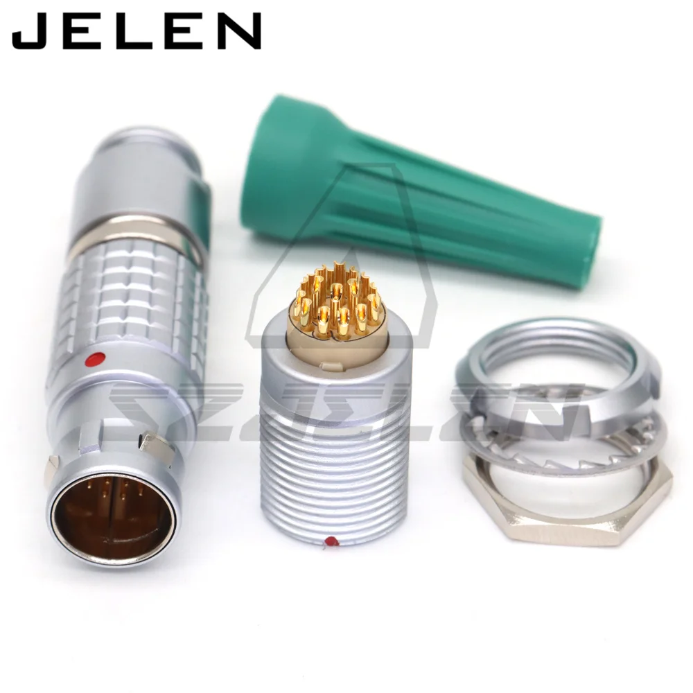 FGG ECG 2B 318  Aviation Plug Socket Male Female Connector M15 Panel Mounted, Testing instrument camera data cable male and fema