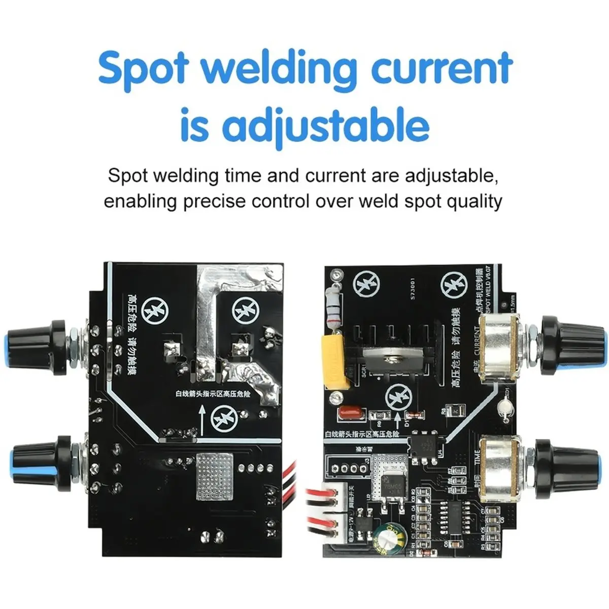 11·11COUPON 9-12V 40A Spot Welder Machine Control Board Adjustable Time & Current Solid State Relay Power Controller