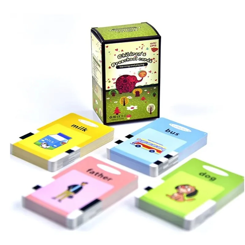 La prima educazione Flash Card Machine Kindergarten Kids Early Education Audio Book impara le parole inglesi libro elettronico Gadget Toys