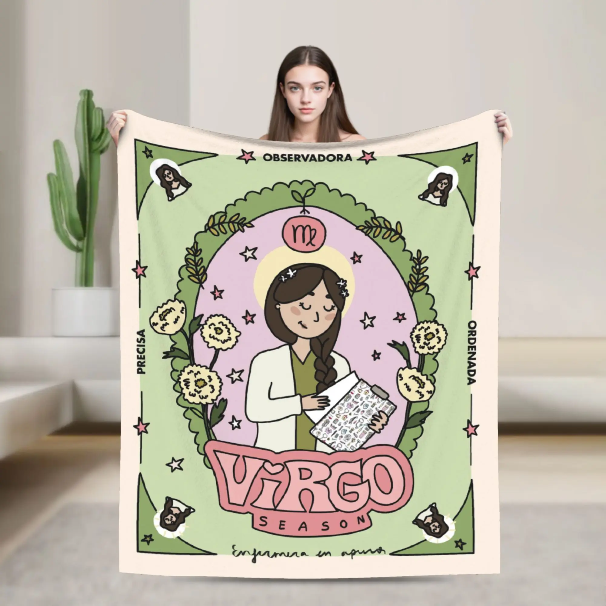Custom Enfermera En Apuros Doctor Nurse Medicine Super Warm Blankets Plush Bedding Throws Flannel Bedspread Bed Cover