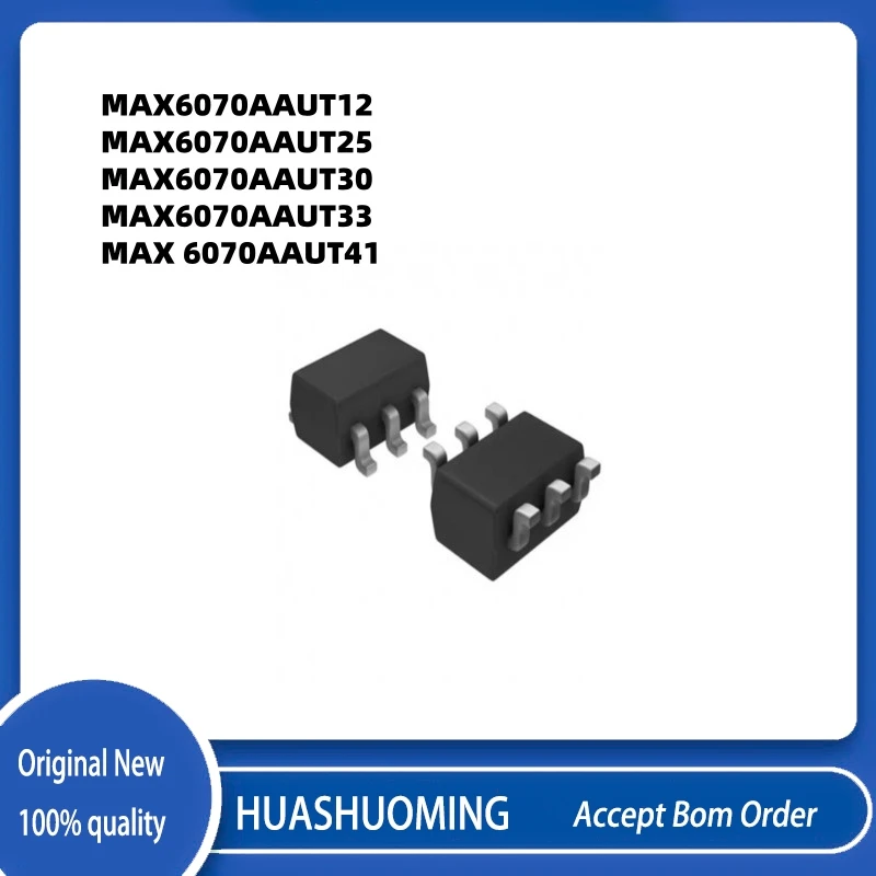 10Pcs/LOT MAX6070AAUT12  MAX6070AAUT25   MAX6070AAUT30  MAX6070AAUT33  MAX 6070AAUT41  SOT23-6
