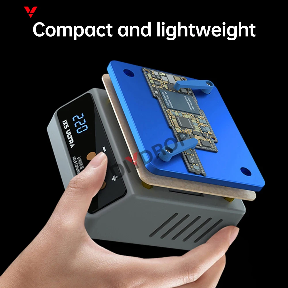 

IX5 110 В/220 В паяльная станция с предварительным нагревом, постоянная температура, материнская плата, размикающая горячая плита, нагревательный предварительный нагреватель, паяльная станция