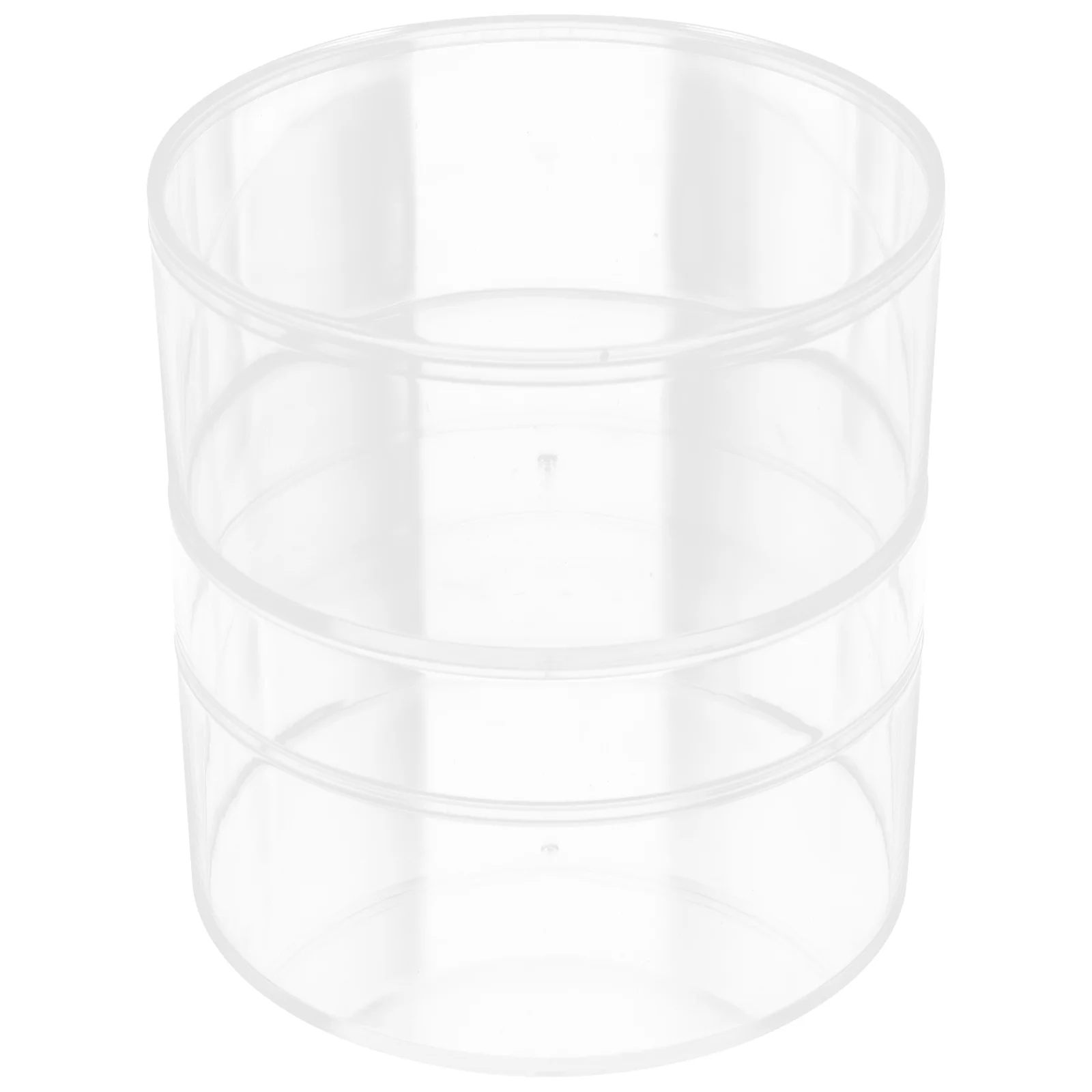 

2Pcs Round Thick Clear Gift Box Storage Container for Wedding Candy Jewelry Valentine Birthday Party Favor Hat Box Storage