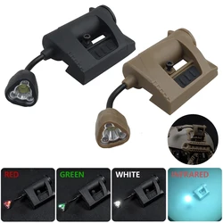 Tactical Airsoft Helmet Light MPLS CHARGE 4 Mode Green Red White IR Laser Helmet Lamp FAST Militar Helmets Signal Lights