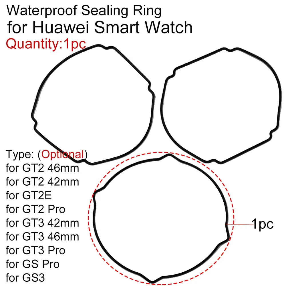 

Rubber Ring for Huawei Watch GT 2/GT 2E/GT 2 Pro/GT3 Pro /GS3 Waterproof Sealing Ring Replacement O-Ring Smart Watch Accessories