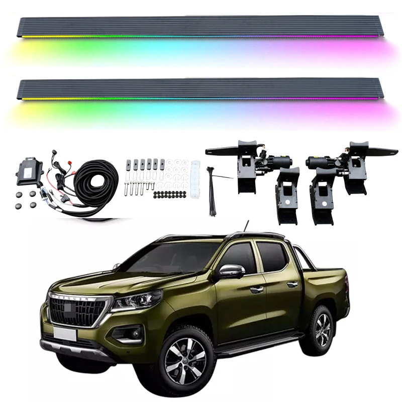 

Автоматическая электрическая подножка, светодиодная подсветка для Peugeot Landtrek 2020-2024