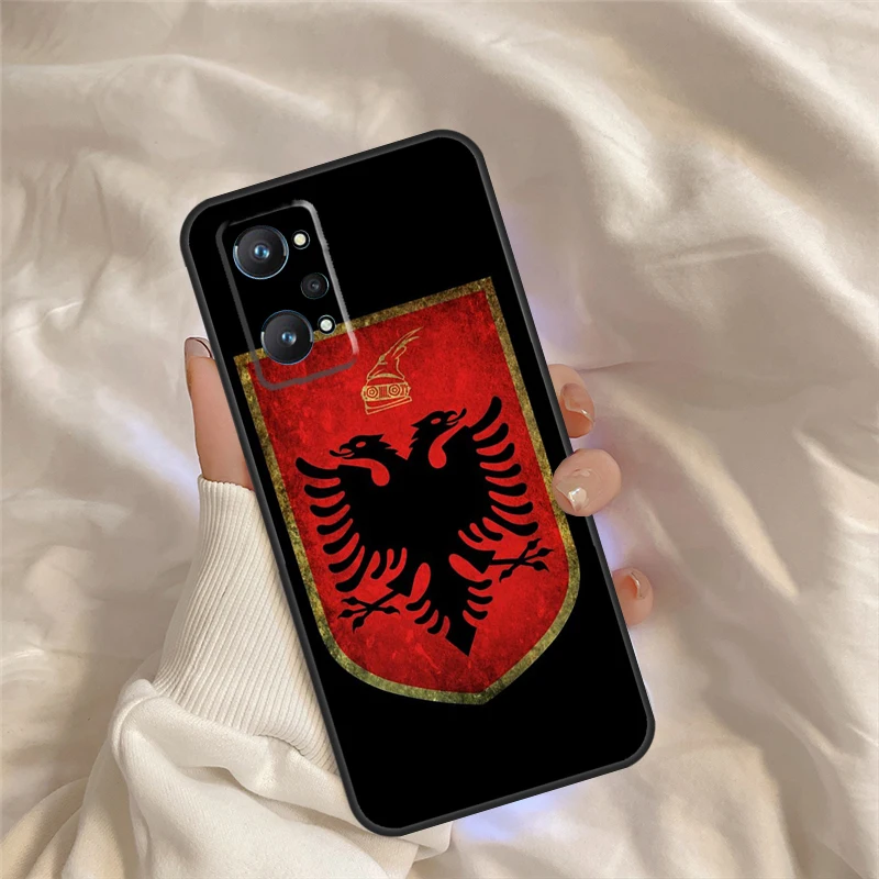 Albania Người Albania Cờ Dành Cho Realme C21Y C25Y C25s C11 C21 C31 C15 C35 8i 9i 8 9 Pro GT sư GT Neo 3 3T 2T